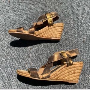 Eric Michael Elena Wedge Espadrilles 8.5-9
